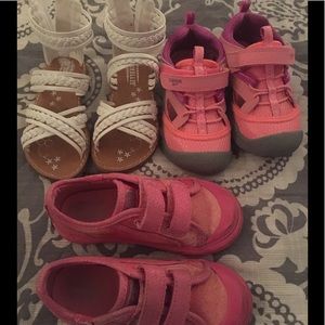 Toddler girl shoes bundle size 8